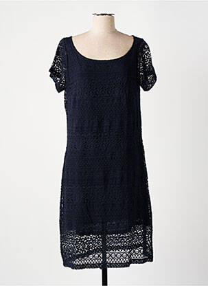 Rochie midi mâneci scurte mâneci scurte albastru AGATHE & LOUISE femeie