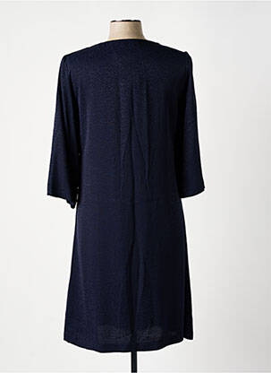 Rochie midi mâneci 3/4 mâneci 3/4 albastru JANIS & JOHN femeie