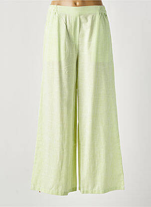 Pantalon larg verde AGATHE & LOUISE femeie