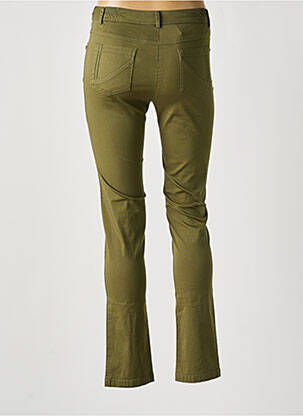Pantalon slim talie elastică mărime normală verde AGATHE & LOUISE femeie