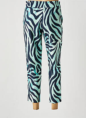 Pantalon 7/8 talie înaltă talie înaltă verde LCDN femeie
