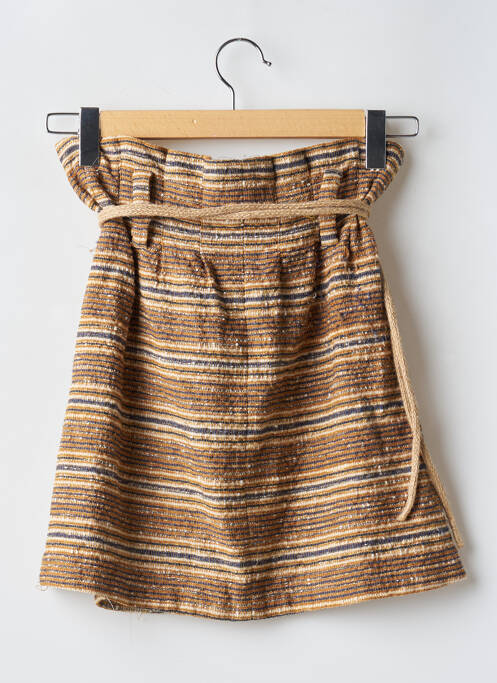 Fustă scurtă maro ZARA femeie
