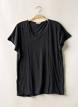 Tricou țesătură melanj mâneci scurte gri FILIPPA K bărbat
