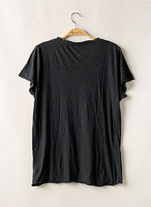 Tricou țesătură melanj mâneci scurte gri FILIPPA K bărbat