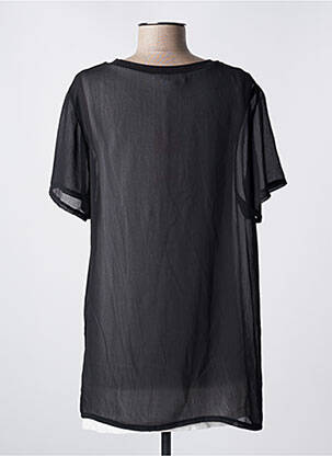 Top croială fluidă mâneci scurte negru TRUSSARDI JEANS femeie