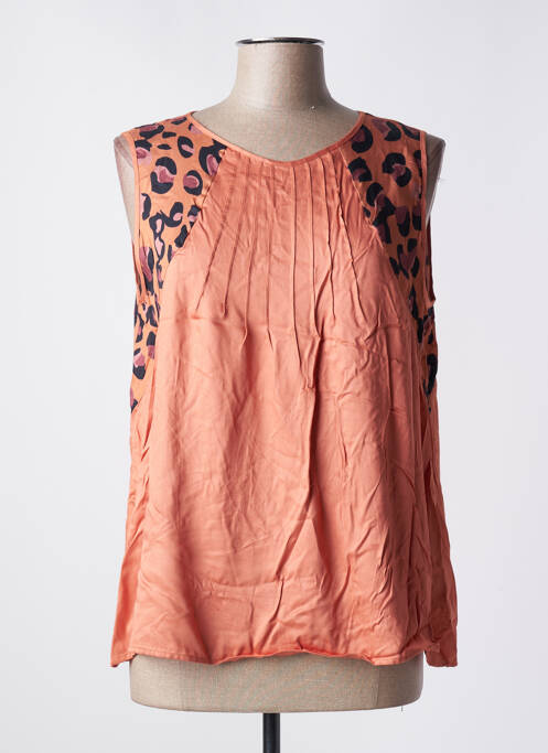 Top portocaliu TRUSSARDI JEANS femeie