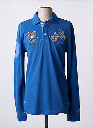 Polo albastru HV SOCIETY bărbat