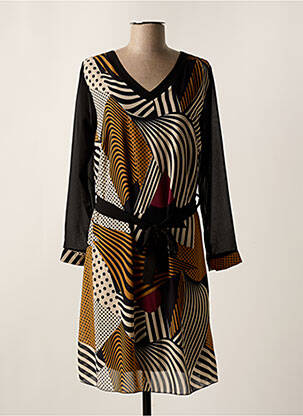 Rochie midi negru COULEURS DU TEMPS femeie