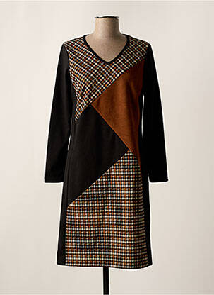 Rochie midi mâneci lungi mâneci lungi negru GUY DUBOUIS femeie