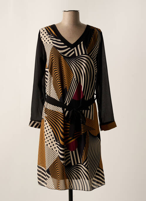 Rochie midi negru COULEURS DU TEMPS femeie