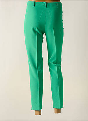 Pantalon 7/8 talie înaltă talie înaltă verde ESTEL COLLECTION femeie