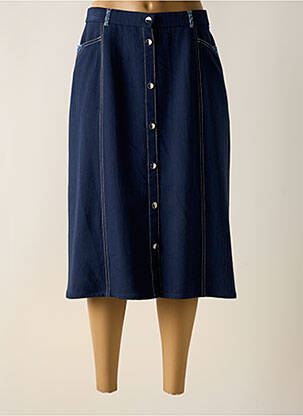 Fustă midi albastru GUY DUBOUIS femeie