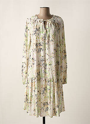 Rochie midi mâneci lungi mâneci lungi alb BROADWAY femeie