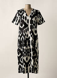 Rochie midi imprimeu fantezie mâneci scurte negru STREET ONE femeie