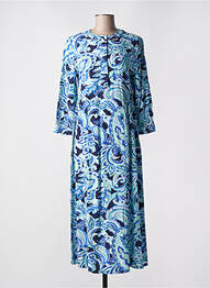 Rochie lungă imprimeu floral mâneci 3/4 albastru STREET ONE femme