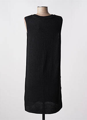 Rochie pulover guler în v fără mâneci negru BROADWAY femeie