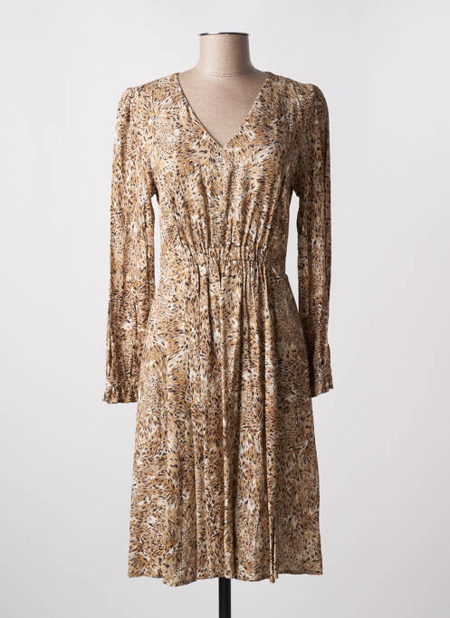 Rochie midi maro JULIE GUERLANDE femeie