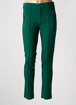 Pantalon slim talie înaltă talie înaltă verde STREET ONE femeie