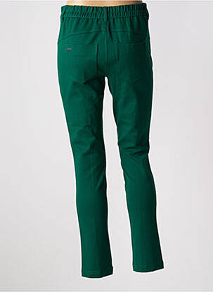 Pantalon slim talie înaltă talie înaltă verde STREET ONE femeie