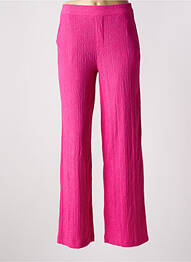 Pantalon cargo talie elastică talie înaltă roz STREET ONE femme
