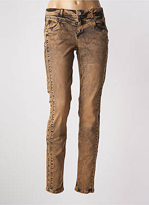 Blugi cu croială slim portocaliu STREET ONE femeie