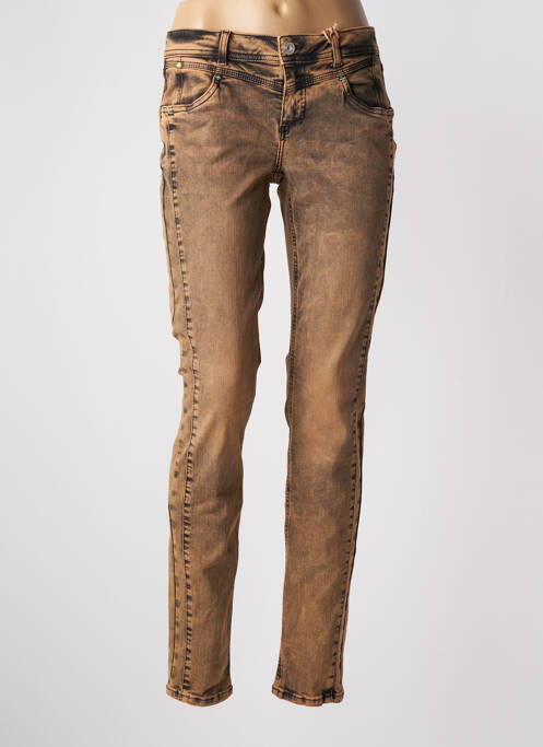 Blugi cu croială slim portocaliu STREET ONE femeie