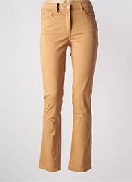 Pantalon drept elasticitate talie înaltă bej JULIE GUERLANDE femme