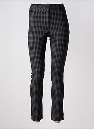Pantalon slim talie înaltă talie înaltă negru BROADWAY femeie