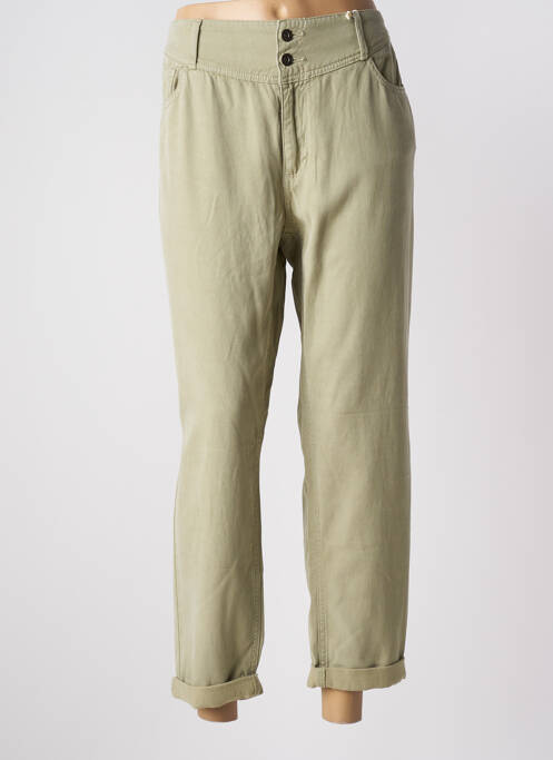 Pantalon drept verde C'EST BEAU LA VIE femeie