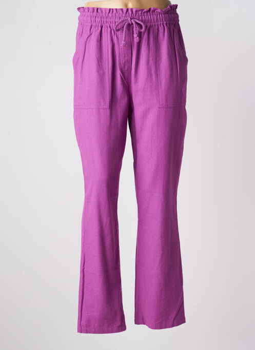 Pantalon drept violet C'EST BEAU LA VIE femeie