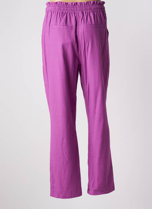 Pantalon drept violet C'EST BEAU LA VIE femeie