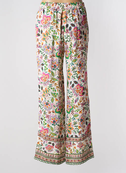 Pantalon larg alb JULIE GUERLANDE femeie