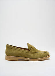 Mocasini chiquet toc plat până la 3 cm verde ALIWELL femeie
