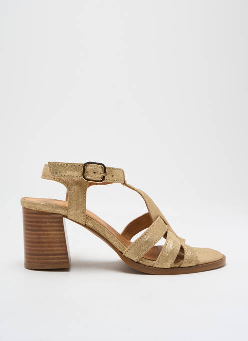 Sandale/Pantofi decupați auriu ALIWELL femeie