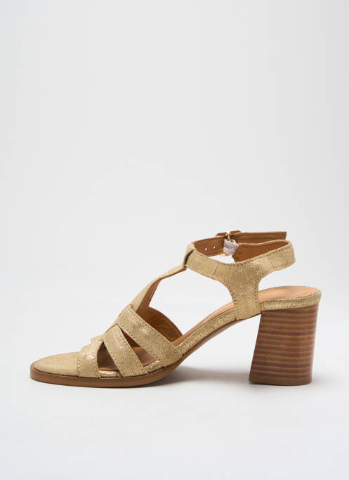 Sandale/Pantofi decupați auriu ALIWELL femeie