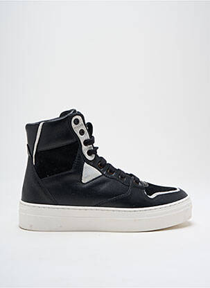 Adidași material neted toc de 4 la 6 cm negru ANNA VIRGILI femeie