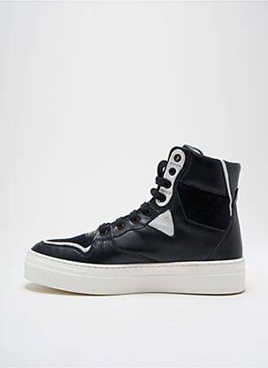 Adidași material neted toc de 4 la 6 cm negru ANNA VIRGILI femeie