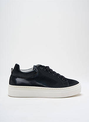 Adidași material neted toc de 4 la 6 cm negru ANNA VIRGILI femeie
