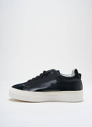 Adidași material neted toc de 4 la 6 cm negru ANNA VIRGILI femeie