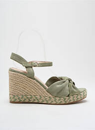 Espadrile închidere cu buclă(e) toc de 7 la 9 cm verde VANESSA WU femme