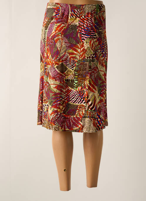 Fustă midi portocaliu SAINT CHARLES femeie