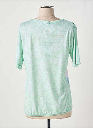 Tricou guler rotund mâneci scurte verde THOMAS RABE femeie