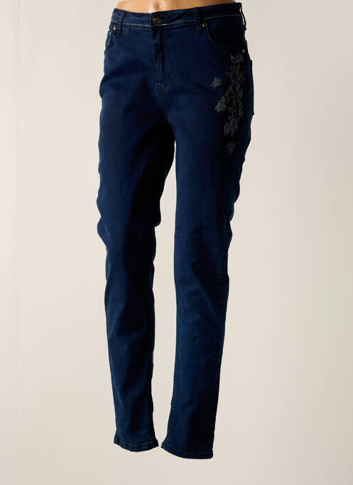 Blugi cu croială slim albastru MERI & ESCA femeie