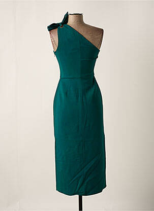 Rochie midi fără mâneci fără mâneci verde ELISABETTA FRANCHI femeie