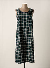 Rochie midi fără mâneci fără mâneci verde SEMICOUTURE femme