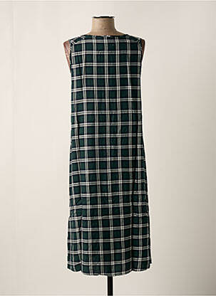Rochie midi fără mâneci fără mâneci verde SEMICOUTURE femeie