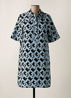 Rochie scurtă mâneci scurte mâneci scurte albastru ESSENTIEL ANTWERP femeie