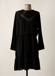 Rochie midi croială fluidă mâneci lungi negru GAT RIMON femeie