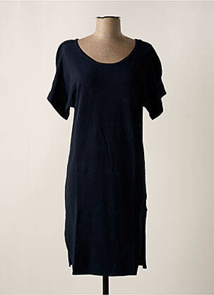 Rochie midi mâneci scurte mâneci scurte albastru FINE COLLECTION femeie