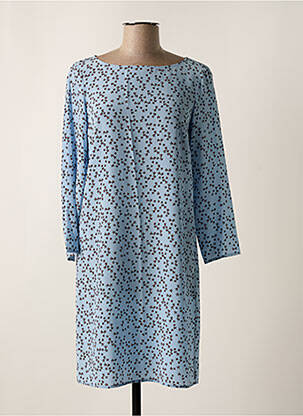 Rochie scurtă croială fluidă mâneci lungi albastru ATTIC AND BARN femeie
